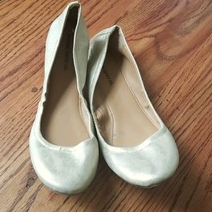 Mossimo Gold Ballet Flats Sz 8.5